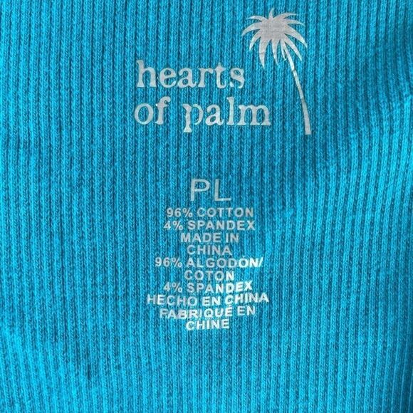 NWT Hearts of Palm Tank Blue Top Size Petite L - Picture 8 of 8